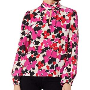 NWT Milly Essie Viola Print Blouse Size P
